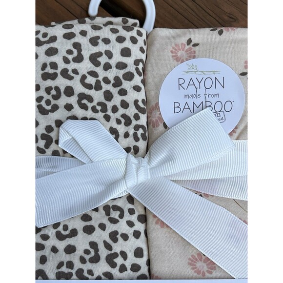Milkberry Rayon Baby Blanket Soft Animal Print & Floral Pattern Shower Gift New - Picture 2 of 4